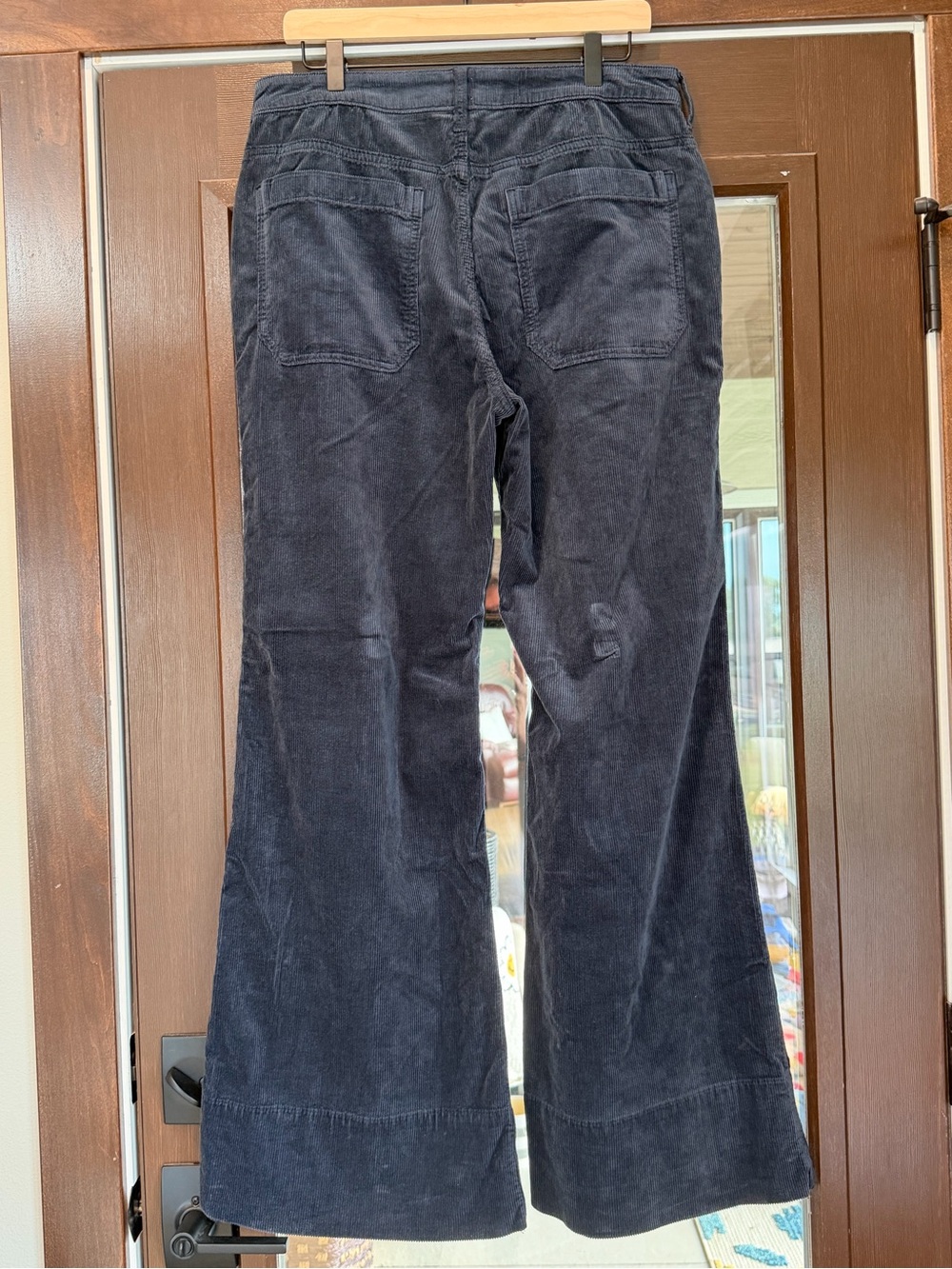Women's Pilcro Navy Blue size 32 Corduroy Boot-Cut Pants - Picture 2 of 3